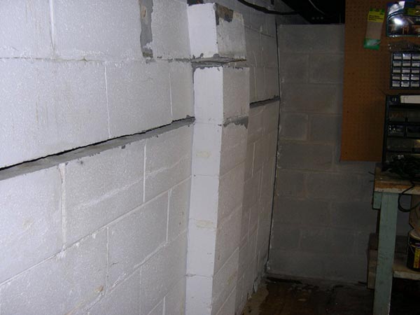 a bowing basement wall